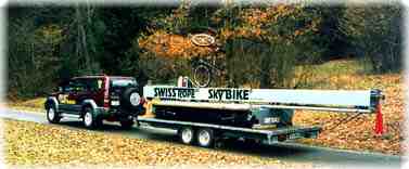 The SkyBIKE on the trailer